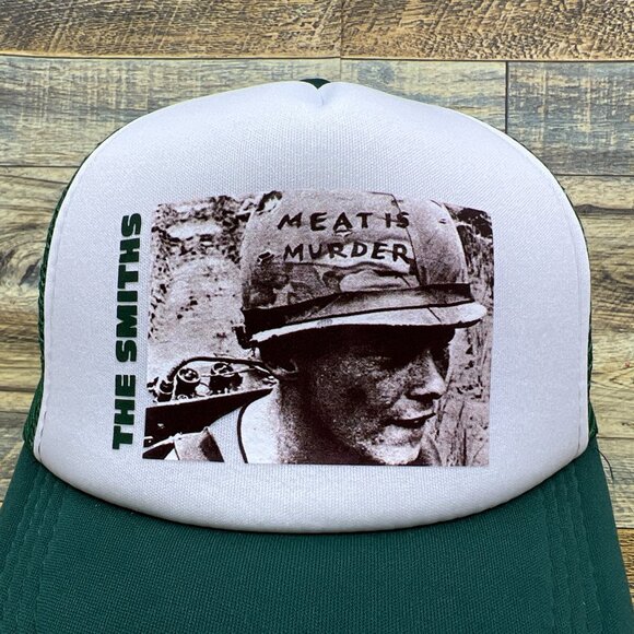 The Smiths Mens Trucker Hat Green Snapback English Indie Pop Rock Baseball Cap - Picture 2 of 7